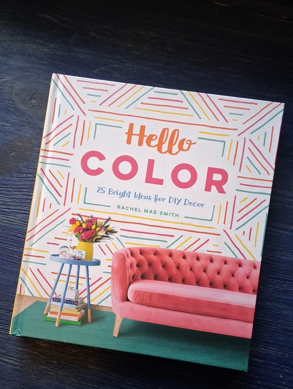 Hello Color Decorative Home Accent Book - Coffee Table Book